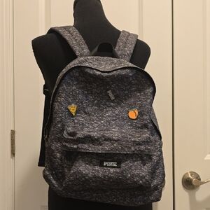 PINK Victoria's Secret Speckled Black Backpack